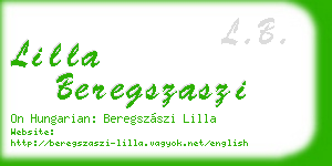 lilla beregszaszi business card